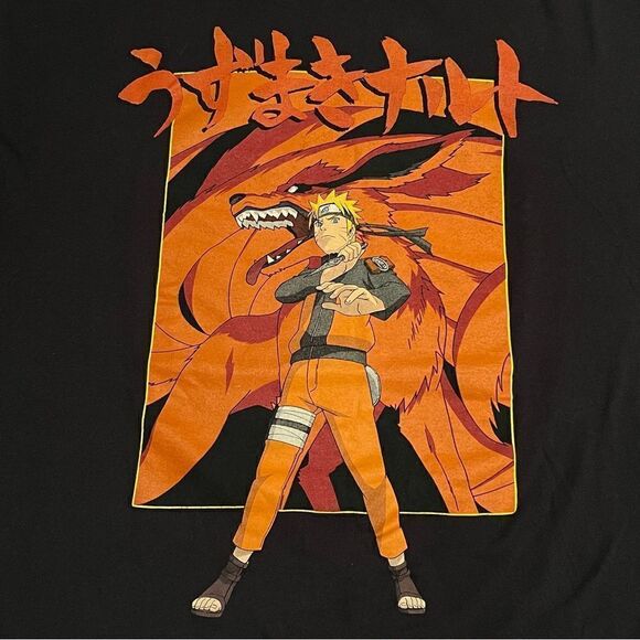 Naruto Uzumaki Sasuke Uchiha Shippuden Collection Graphic Tee Shirt / Size L - Picture 3 of 5